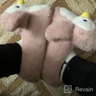img 1 attached to Women'S Cute Penguin Animal Slippers Cozy Fuzzy Plush Winter Warm House Shoes review by Kristen Davis