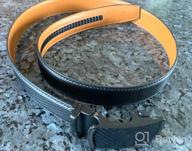 img 1 attached to Men'S Slide Ratchet Dress Belt - Trim To Fit For Pants, Shirts & Oxfords review by Bishop Roshad