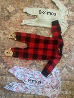 img 1 attached to Adorable Newborn Baby Girl/Boy Footie Romper Jumpsuit Sleeper Infant Clothes review by Antonio Santiago