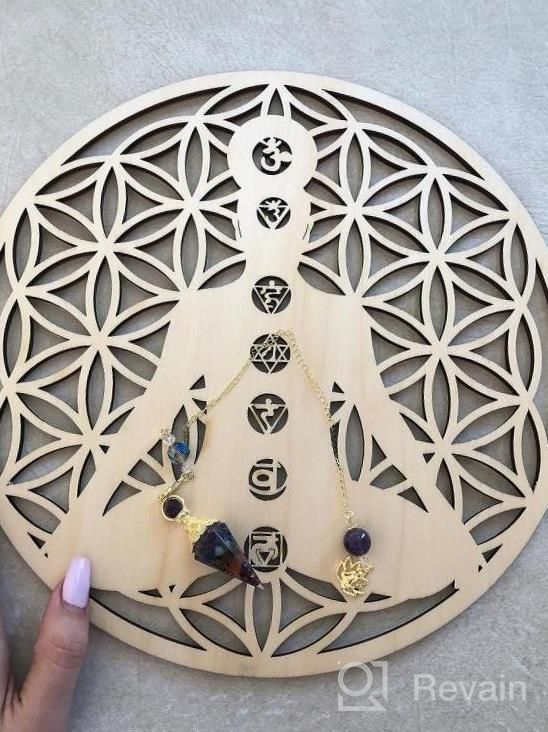 img 1 attached to Bring Home The Magic Of The Celtic Knot Tree Of Life With Simurg'S 11.5" Wooden Wall Art! review by Matt Williams