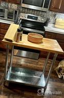 картинка 1 прикреплена к отзыву Maple Top Work Table With Galvanized Steel Base And Adjustable Lower Shelf - John Boos JNS01, 36"X24"X1.5 от Jeremiah Whiteley