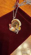 img 1 attached to WEVENI Enamel Alloy Thanksgiving Turkey Necklace: Stylish Chicken Pendant Charms for Women & Girls review by Pat Slater