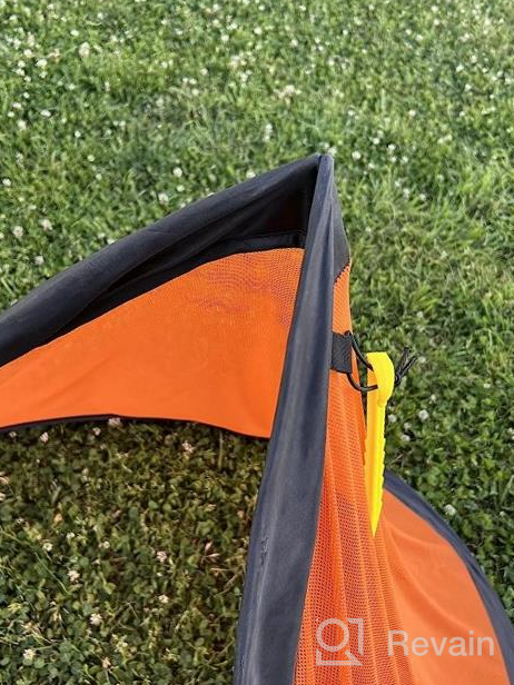 img 1 attached to Porayhut Pop Up Soccer Net Soccer Goal For Kid Easy-Up Set Of Two Portable 210D Oxford With 8 Field Marker Cones Extra Stakes Fun For Backyard And Soccer Training Net review by Melissa Parker