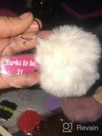 img 1 attached to 20Pcs Fluffy Pompoms Keychain Bulk With Keyring For Girls Women Bags - Pom Poms Keychain By Flasoo review by Janet Baker
