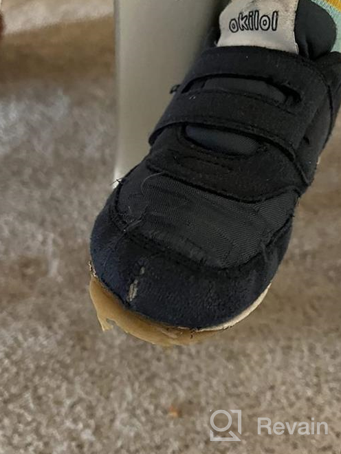 img 1 attached to Okilol Toddler Sneakers: Athletic 👟 Running Shoes for Boys with Style review by Chris Hart