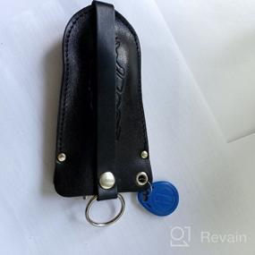 img 6 attached to LEO HARDY/Leather key holder, men's leather key holder, female leather key holder, genuine leather key holder, black