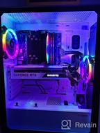 img 2 attached to Zalman Z3 Iceberg Premium Gaming Computer Case with RGB Fans and Tempered Glass Side Door in White review by Keebs Alter