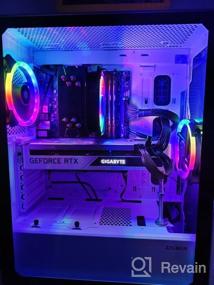 img 8 attached to Zalman Z3 Iceberg Premium Gaming Computer Case with RGB Fans and Tempered Glass Side Door in White