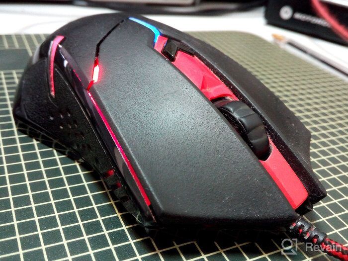 img 1 attached to Redragon Centrophorus 7200 DPI RGB Gaming Mouse - Programmable 7 Button Wired Mouse with Macro Recording, Weight Tuning Set, and Backlit Ergonomic Design for Windows PC (Black) review by Hayden Lim (Hayden L ᠌