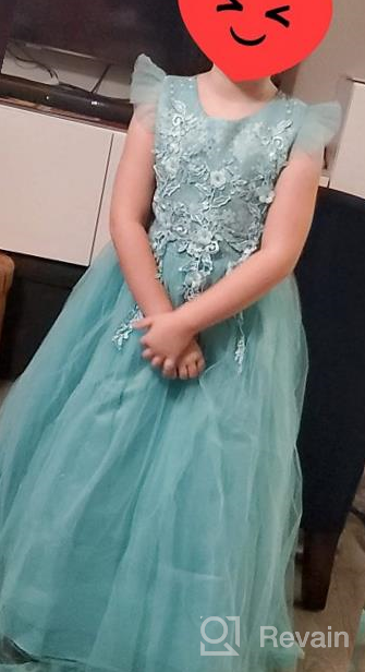 img 1 attached to 👑 Exquisite Princess Embroidery Pageant Communion Birthday Girls' Clothing: A Regal Touch for Special Occasions review by Troy Houston