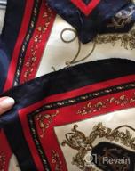 img 1 attached to Sophisticated & Stylish: QBSM'S 23.6 Inch Satin Silk Scarf For Women - Perfect For Formal Events, Hair Wraps & Kerchiefs review by Wendy Amorina