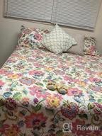 img 1 attached to Experience Luxurious Comfort With Mohap 3-Piece Queen Size Quilt Set - Floral Orange Flower Pattern, Durability & Breathability For All Seasons! review by Kyle Brown