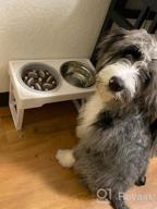 img 1 attached to Adjustable Elevated Dog Bowl Stand With Slow Feeder – Perfect For Dogs Of Any Size review by Tracey Mack