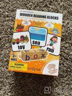 img 1 attached to Fun And Educational Montessori Reading Blocks And Flash Cards For 3-5 Year-Olds review by Clarence Calcara
