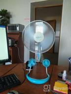 img 1 attached to 💙 Rechargeable Neck-Mounted Mini Fan (Blue) review by Agata Sikora ᠌