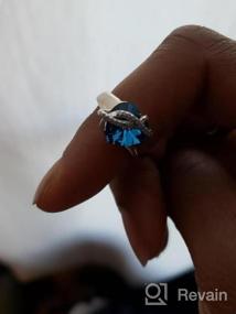 img 5 attached to Сверкающее кольцо AOBOCO Infinity Heart - изысканные женские украшения из стерлингового серебра с австрийскими кристаллами - идеальный подарок на годовщину или день рождения (размеры 6/7/8/9)