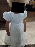 img 1 attached to Formal Occasion Dresses For Toddler Girls: Glamulice Baptism Christening Flower Dress review by James Pfettscher