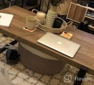 картинка 1 прикреплена к отзыву Rustic Industrial Coffee Table - FOLUBAN 47 Inch Oak Wood & Metal Cocktail Table For Living Room от Eric Krull