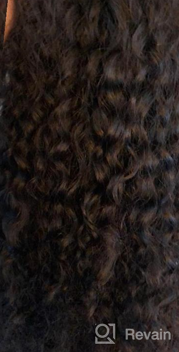 img 1 attached to Get Gorgeous Curls With ALLRUN Kinky Curly Lace Front Wig - 100% Brazilian Virgin Human Hair, Pre-Plucked With Baby Hair And 150% Density, Perfect For Women (14Inch) review by Ryan Cornelison