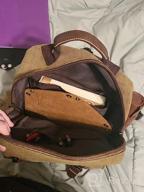 img 1 attached to Sechunk Canvas Backpack: Versatile Crossbody Shoulder Bag For Men And Women review by Roberto Garrido
