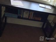 img 1 attached to 63-Inch Computer Desk With Bookshelf And Storage Shelf - Perfect For Home Office And Gaming Corner Workstation - Black Walnut Finish - Easy Assembly And Simple Style By DEWEL review by Gregory Flynt