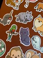 img 1 attached to 100 Cute Animal Vinyl Stickers - Waterproof Adhesive Decals For Laptop, Phone, Water Bottles, Skateboards & More - Perfect For Kids And Teens, Cute Animal Theme (100Pcs Stickers) review by Durward Carlson