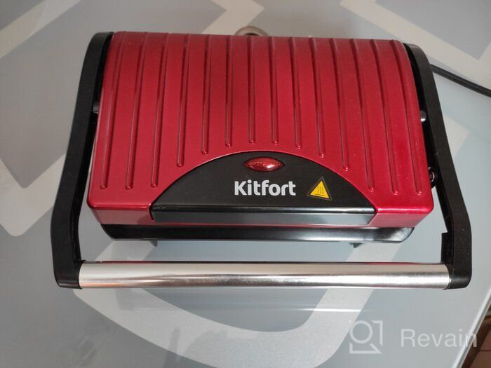 img 2 attached to Sandwich maker Kitfort KT-1609 Panini Maker, red review by Dagmara Konarzewska ᠌