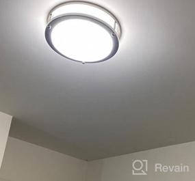 img 7 attached to Modern Flush Mount LED Ceiling Light With Night Light And Adjustable CCT For Hallway And Stairwell