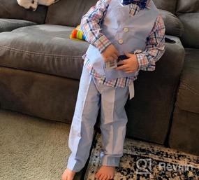 img 6 attached to 👔 IZOD 4 Piece Dress Set for Boys - Medium Size