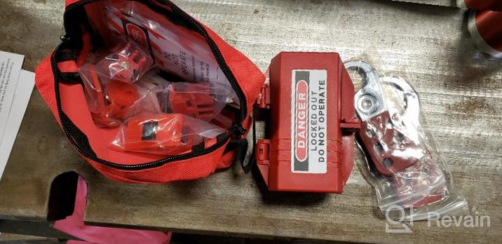 img 1 attached to TRADESAFE Electrical Lockout Tagout Kit - Hasps, Clamp On Universal Multipole Circuit Breaker Lockouts, LOTO Tags, Plug Lockouts, And LOTO Locks Set (1 Key Per Lock) For Safe Electrical Safety review by Benjamin Michels