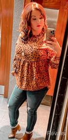 img 5 attached to PRETTYGARDEN Women'S Summer Loose Chiffon Blouse Mesh Long Sleeve Casual Round Neck Peplum Tops