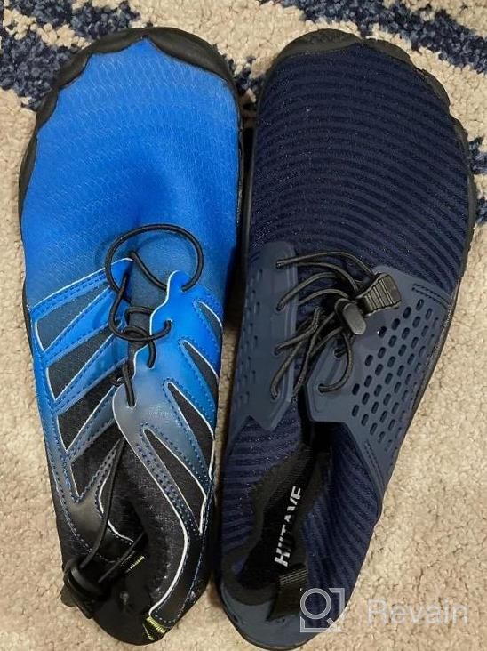 img 1 attached to Quick-Dry Water Shoes For Men And Women - Non-Slip, Breathable, And Perfect For Beach, River Swim, Pool, Hiking - HIITAVE Aqua Shoes review by John Rocha