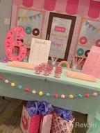 img 1 attached to Donut Wall Display Stand With Pink Dot Design - Perfect For Gender Reveal, Birthday Or Baby Shower! review by George Kapoor