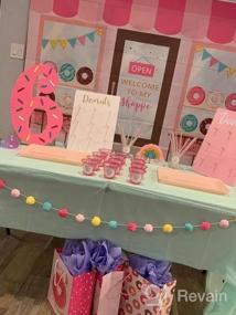 img 5 attached to Donut Wall Display Stand With Pink Dot Design - Perfect For Gender Reveal, Birthday Or Baby Shower!
