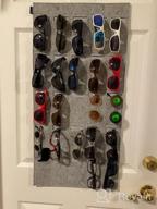 img 1 attached to KGMCARE Sunglasses Organizer Storage- Hanging Eyeglasses Wall Pocket Mounted,Eyewear Display,25 Slots review by Mario Beaklini