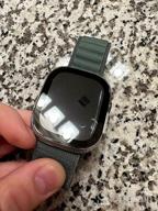 картинка 1 прикреплена к отзыву Жесткий чехол из 2 упаковок, совместимый с Apple Watch Series 8/7, 45 мм, закаленное стекло 9H, защитная пленка для экрана — [сенсорный] [HD Clear], тонкий бампер [полная защита] — черный от Micah Manus