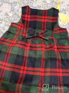 img 1 attached to Mud Kingdom Plaid Sleeveless Loose Fit Faux Wool Holiday Girls Dresses review by Gary Cole