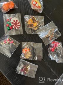 img 8 attached to YANCHUN Christmas Earrings for Women: Festive Santa Candy Deer Stud Earrings - Teen Girls Gift, Christmas Tree Claus Drop Earrings