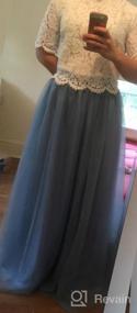 img 7 attached to Длинная макси-юбка из мягкого тюля для женщин - идеальная свадебная юбка для невесты с 3 слоями