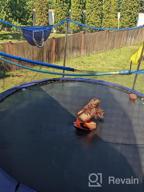 img 1 attached to 39Ft Bobor Trampoline Sprinkler - Fun Outdoor Water Park Toy For Kids: Black Edition review by Bob Roberts