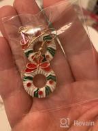 img 1 attached to YANCHUN Christmas Earrings for Women: Festive Santa Candy Deer Stud Earrings - Teen Girls Gift, Christmas Tree Claus Drop Earrings review by Nancy Marie
