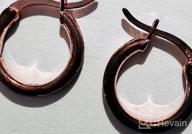 img 1 attached to 💫 Stylish Sterling Silver Hoop Earrings: Small Clasp in Gold, Rose Gold, Silver for Women Girls review by Jazz Rajasingam