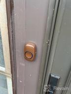 img 1 attached to Wireless Doorbell For Home - Long Range Battery Operated, 1000 Feet, LED Flash, 1 Button + 2 Receivers, Matte Black Finish By SadoTech review by Tyler Smith