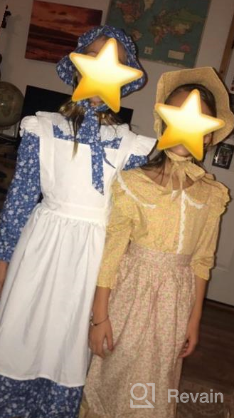img 1 attached to Step Back In Time With ReliBeauty'S Pioneer Girl Costume - Colonial Prairie Dress In Stunning Yellow review by Aaron Martin