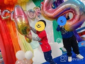 img 6 attached to 🎈 Reusable 40 Inch Blue Number Balloons for Memorable 1st, 2nd, 10th, 12th, 20th, 21st, 22nd Birthday Decorations
