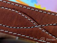 img 1 attached to Brown Waxed Leather Accessories for Men - Amish Western Style review by Billy Stull