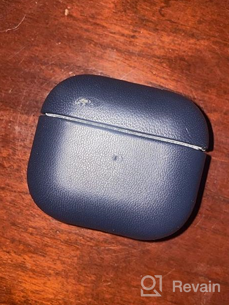 img 1 attached to Portable Leather AirPods Case With Keychain Clip And Loss Prevention, Handmade Series Cover For AirPods 1/2 - Black For Men And Women review by Brian Thao