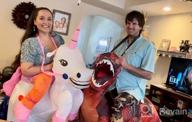 img 1 attached to Unleash Your Inner Unicorn With TOLOCO'S Inflatable Costume For Adults! review by Candace Robinson