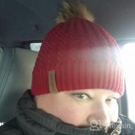 картинка 1 прикреплена к отзыву Womens Winter Beanie Hat With Fur Pom Pom - Warm Knit Bobble Cap By FURTALK от Meg Manzanares