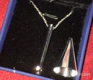img 1 attached to Ristake Memorial Necklace: Stainless Steel Cremation Jewelry for Ashes review by Dave Neal